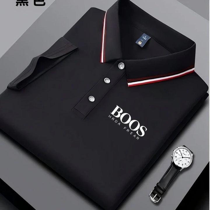 Men's Short Sleeve Polo Shirt - Breathable Casual Wear
