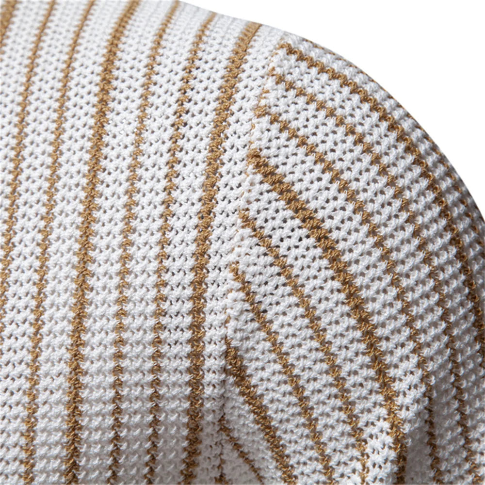 Men's Textured Knit Polo - Classic Fit Casual Wear
