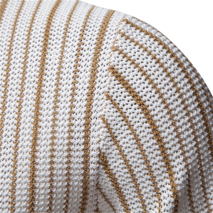 Men's Textured Knit Polo - Classic Fit Casual Wear