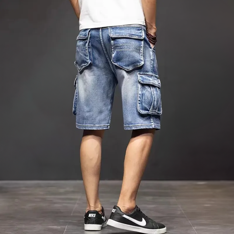 Men's Retro Knit Shorts Set - Casual