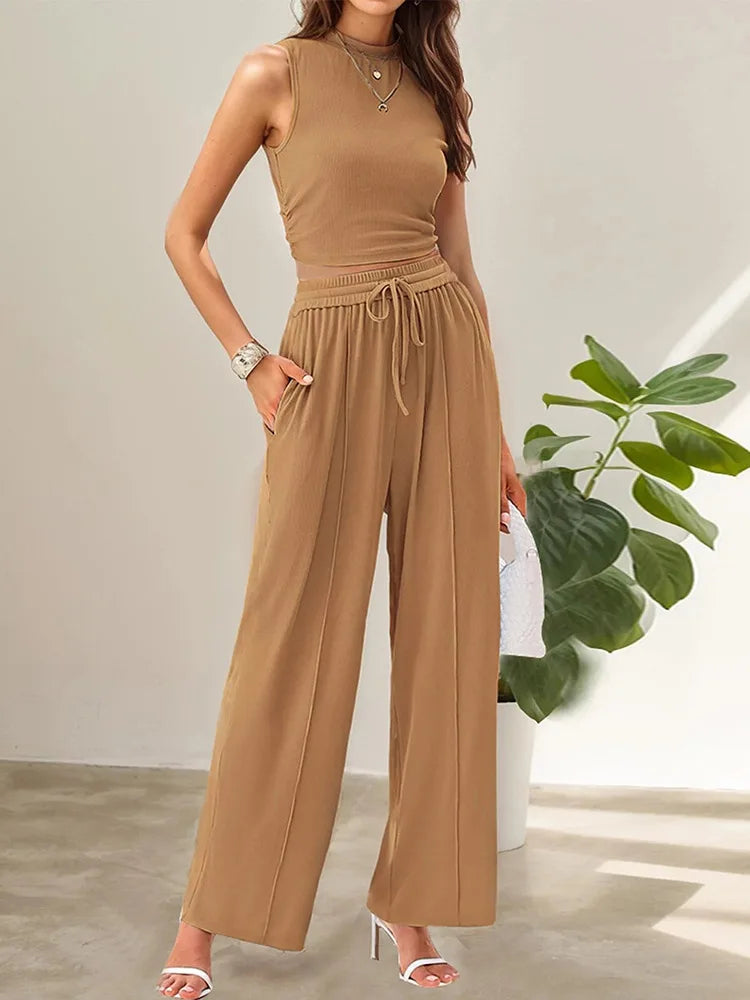 Lena | Women's Two-Piece Pant Set, Summer
