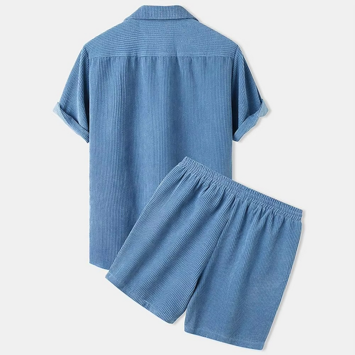 Fox | Men's Casual Short Sleeve Shirt & Shorts Set