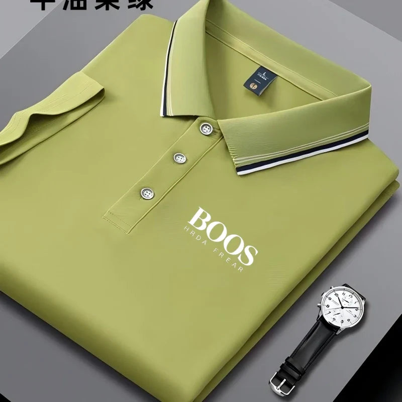 Men's Short Sleeve Polo Shirt - Breathable Casual Wear