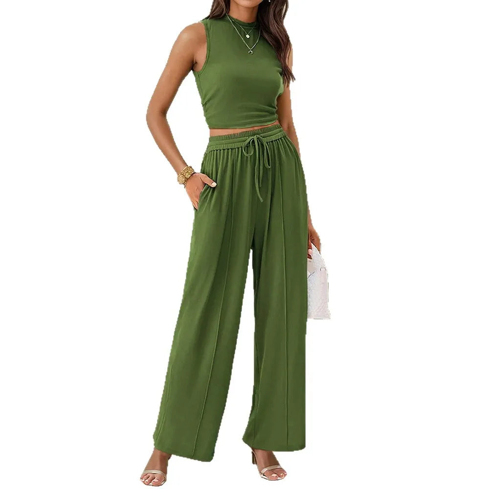Lena | Women's Two-Piece Pant Set, Summer