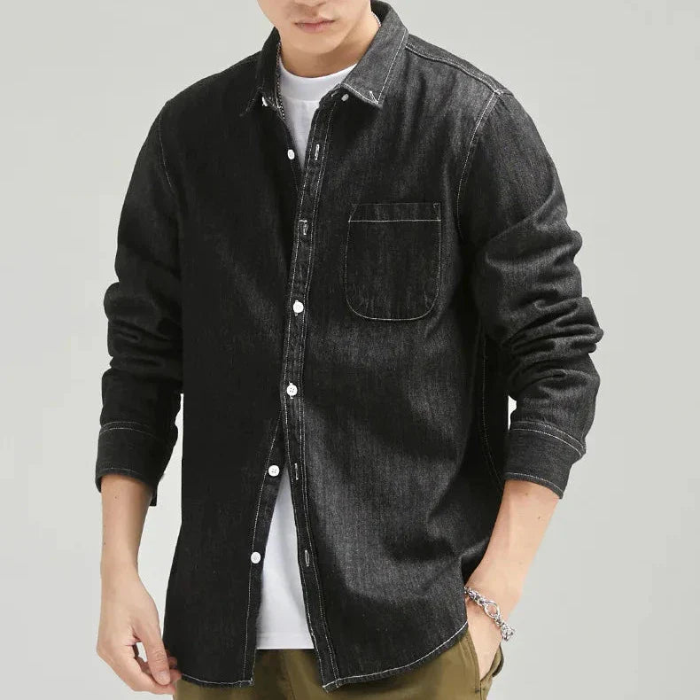 Men's Casual Denim Shirt - Everyday Wear