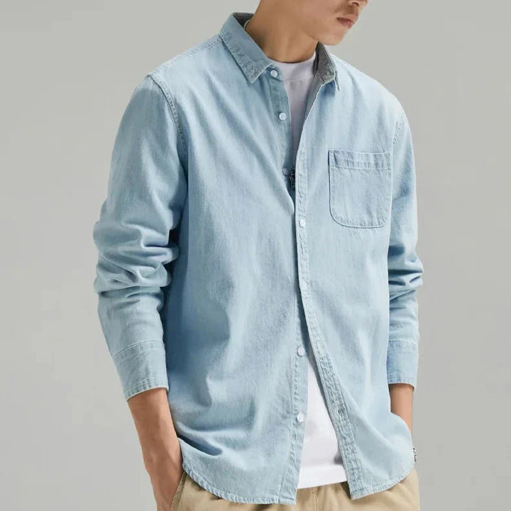Men's Casual Denim Shirt - Everyday Wear