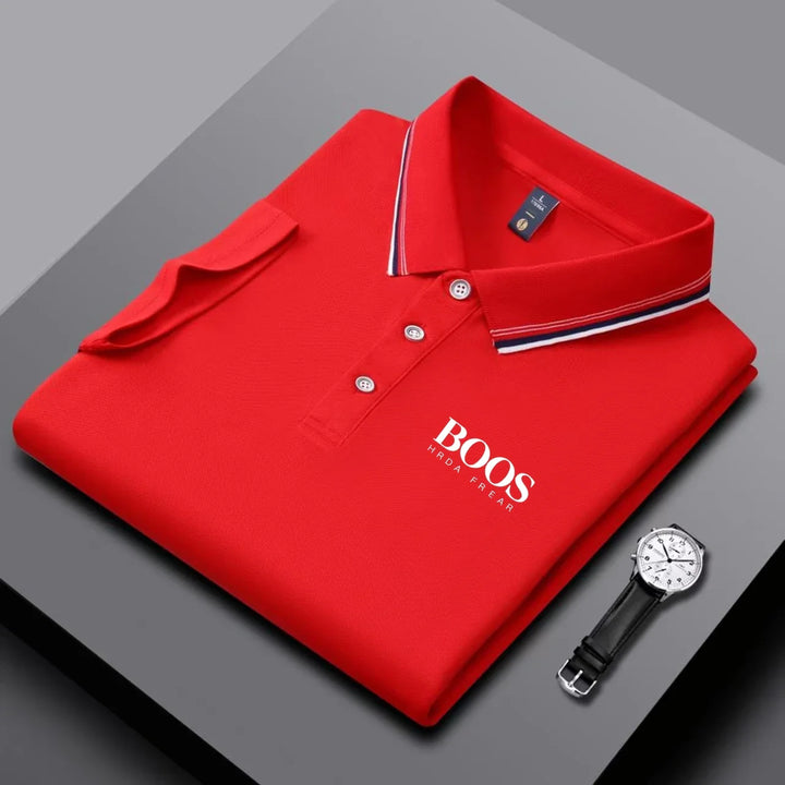 Men's Short Sleeve Polo Shirt - Breathable Casual Wear
