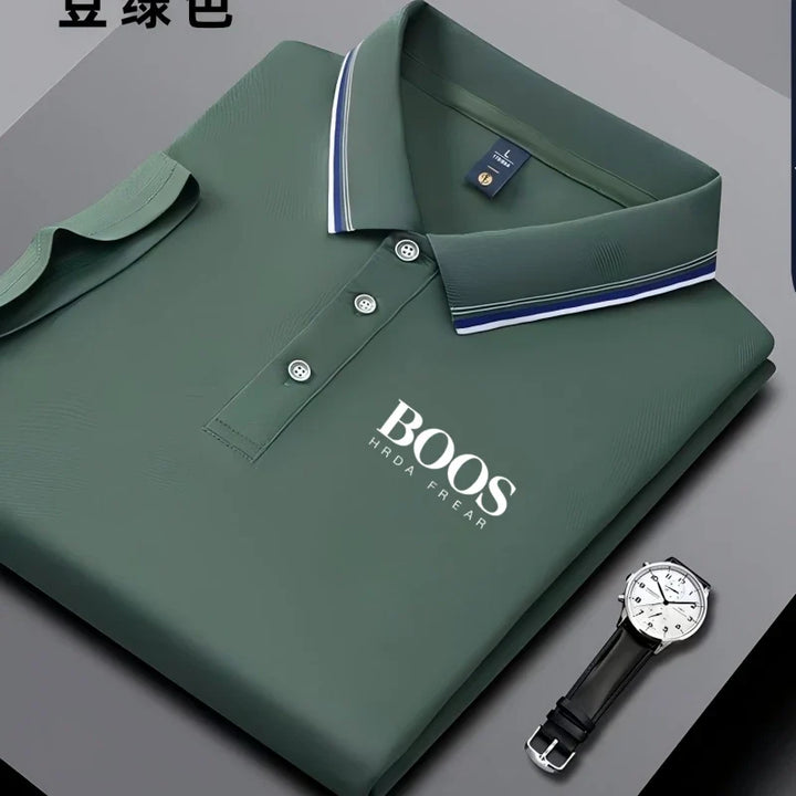 Men's Short Sleeve Polo Shirt - Breathable Casual Wear