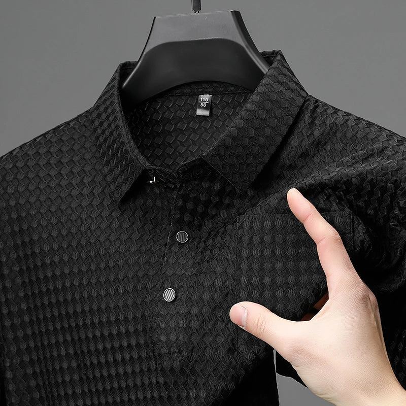 Men's Performance Knit Polo Shirt - Casual Wear
