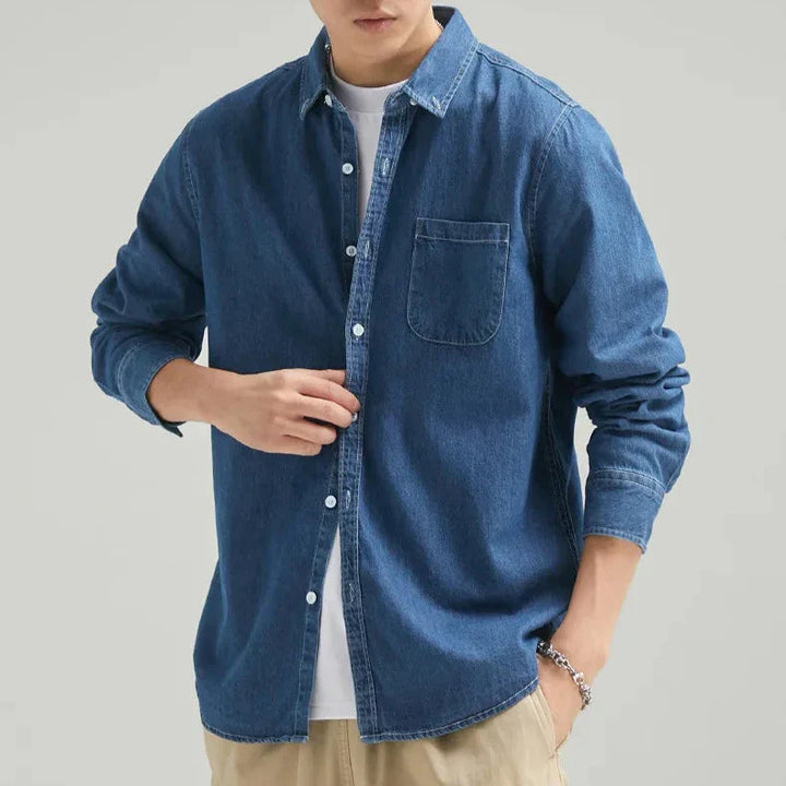 Men's Casual Denim Shirt - Everyday Wear