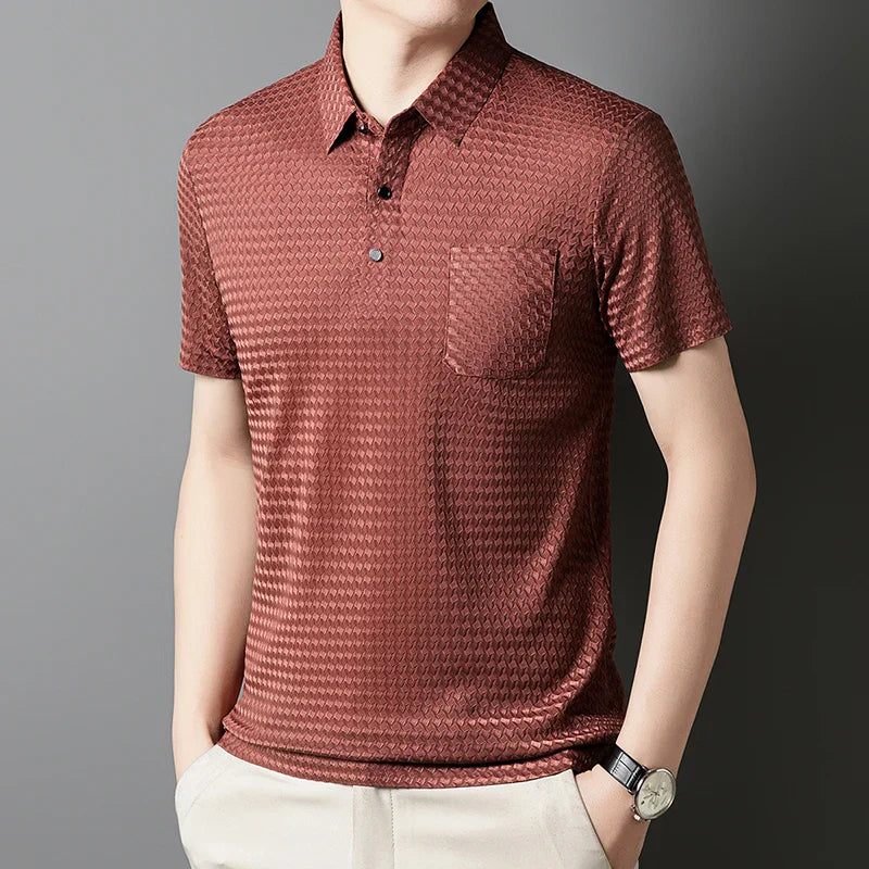 Men's Performance Knit Polo Shirt - Casual Wear