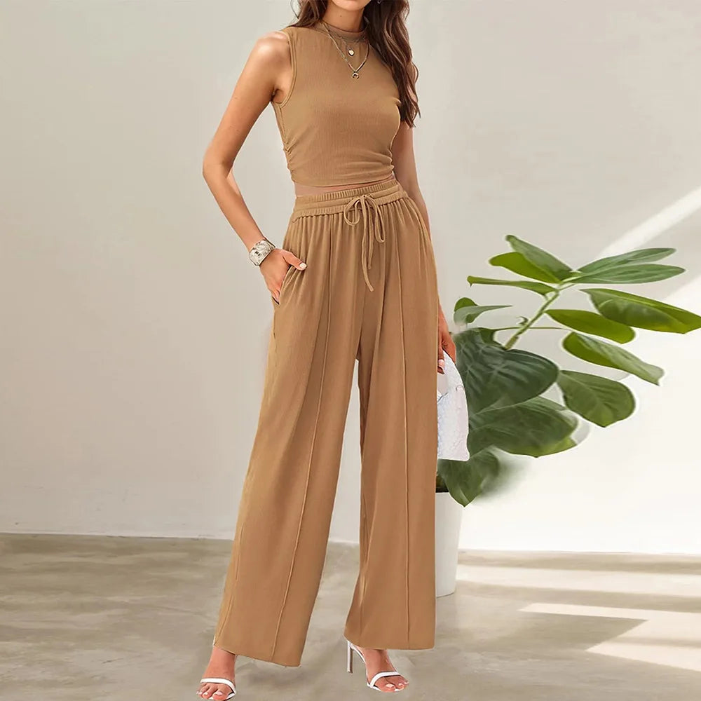 Lena | Women's Two-Piece Pant Set, Summer