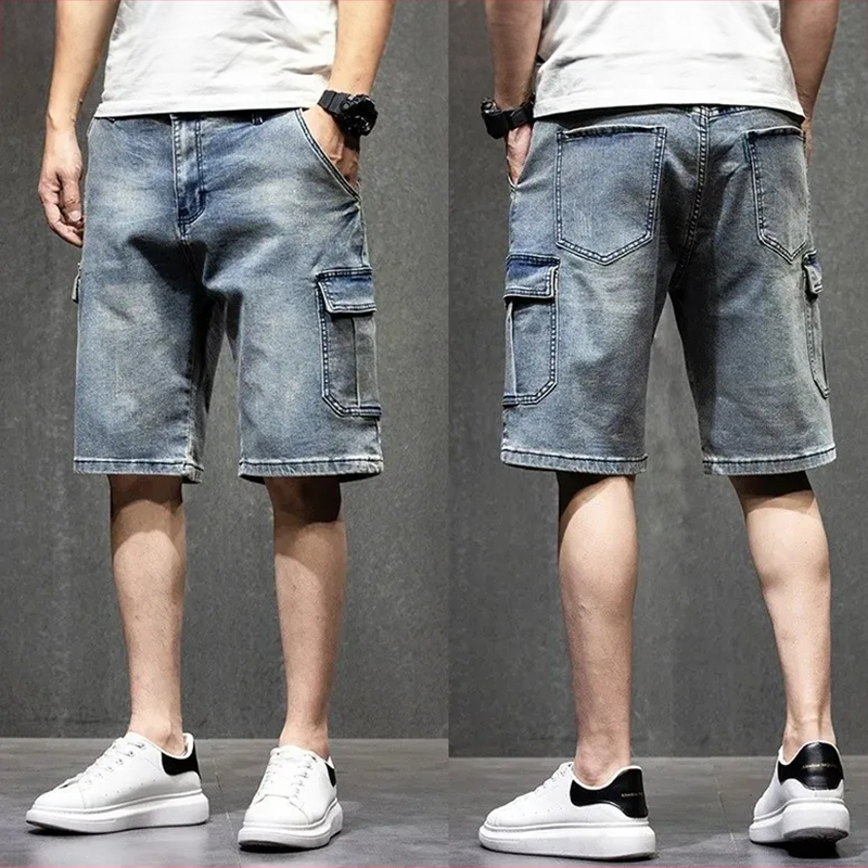 Men's Retro Knit Shorts Set - Casual