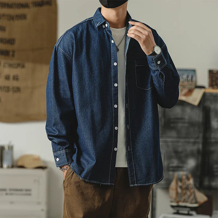 Men's Casual Denim Shirt - Everyday Wear