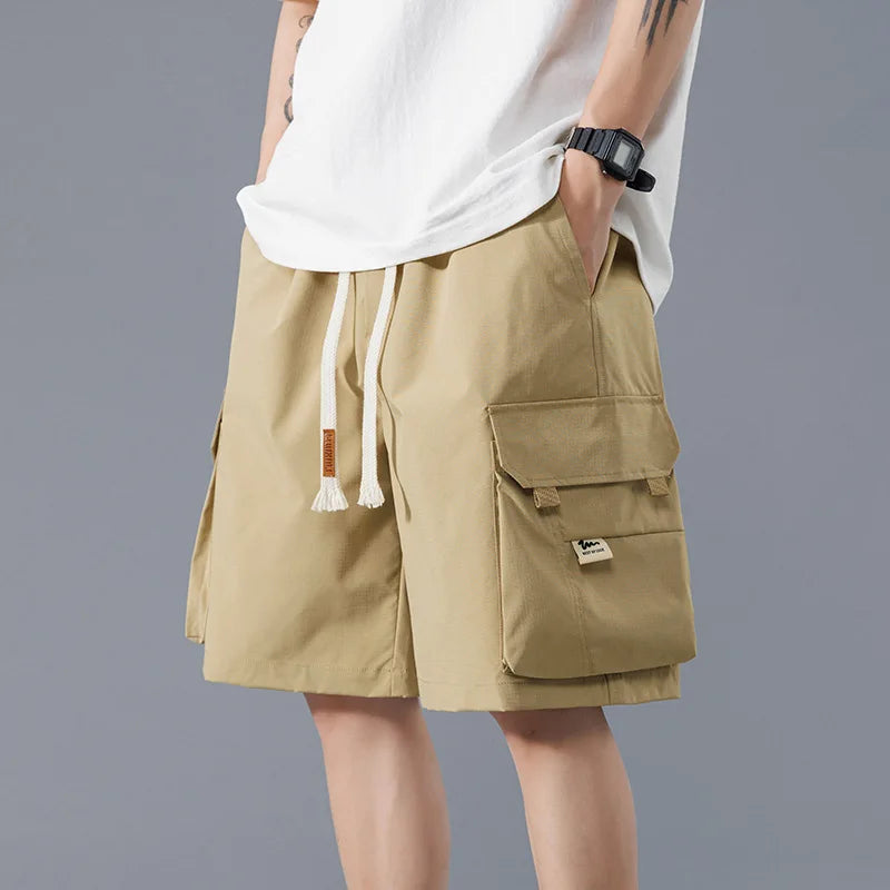 Men's Utility Cargo Shorts - Relaxed Fit with Pockets