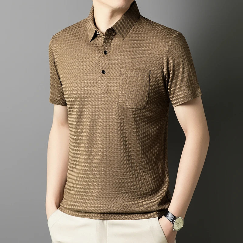 Men's Performance Knit Polo Shirt - Casual Wear