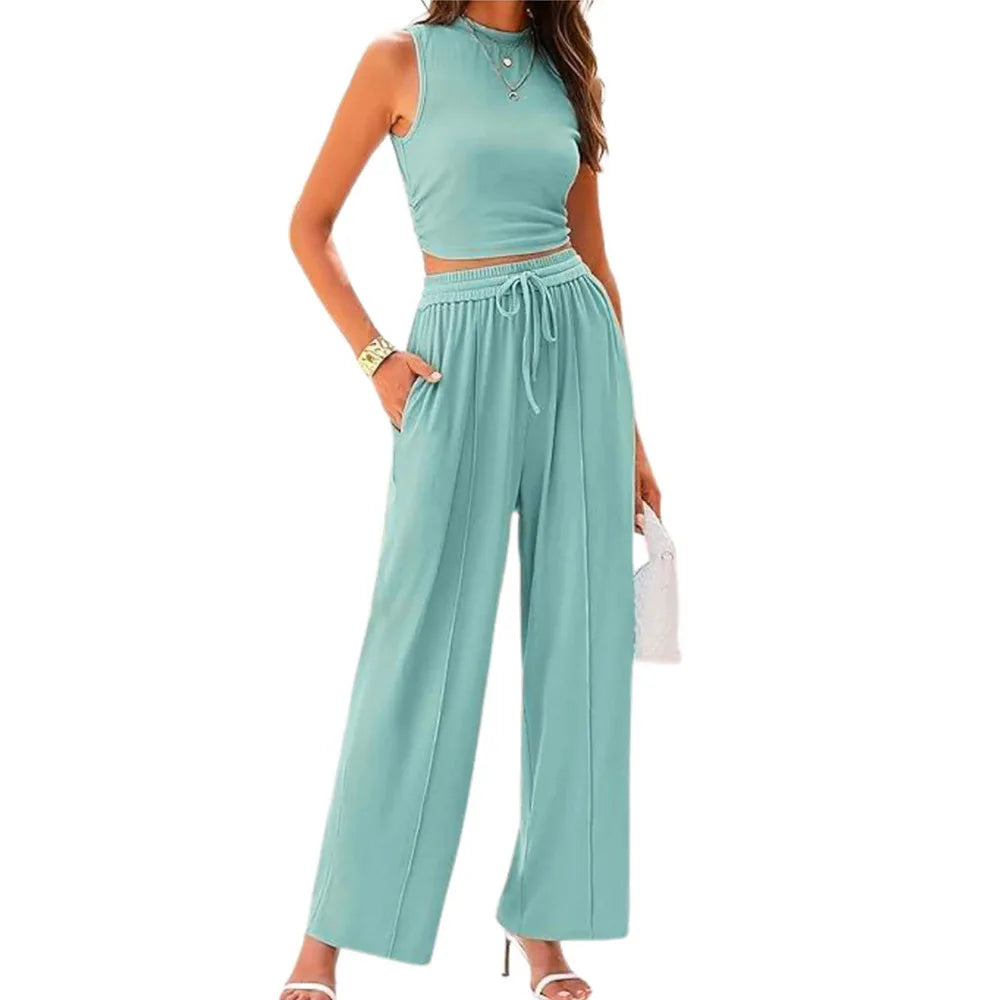 Lena | Women's Two-Piece Pant Set, Summer