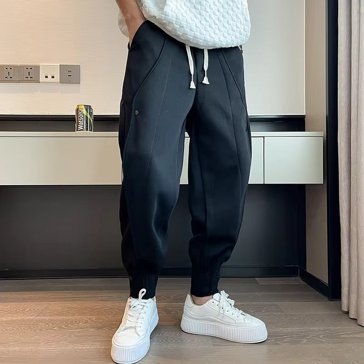 Men's Casual Wide Leg Jogger Pants – Korean Style Sweatpants for Fitness and Daily Use