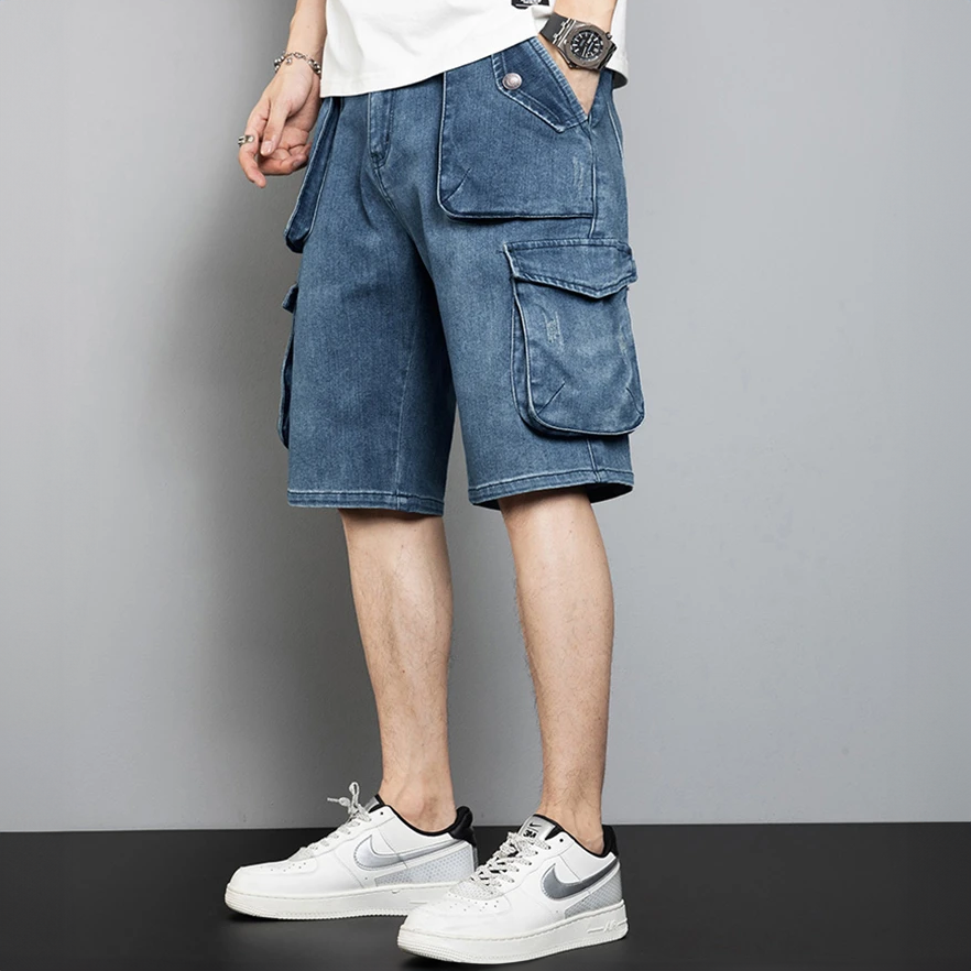 Men's Retro Knit Shorts Set - Casual