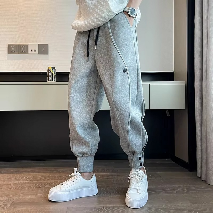 Men's Casual Wide Leg Jogger Pants – Korean Style Sweatpants for Fitness and Daily Use