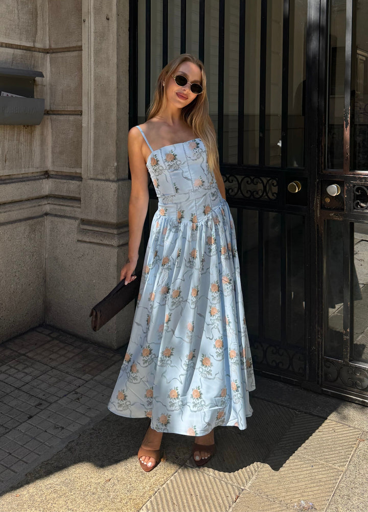 Seraphina | Women's Floral Midi Dress, Spring