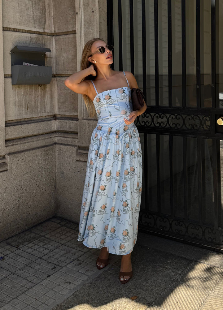 Seraphina | Women's Floral Midi Dress, Spring