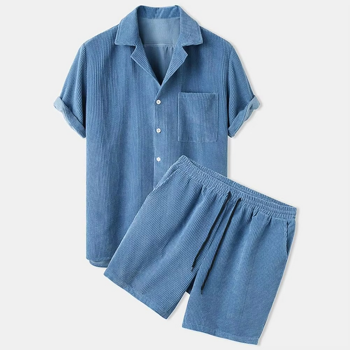 Fox | Men's Casual Short Sleeve Shirt & Shorts Set