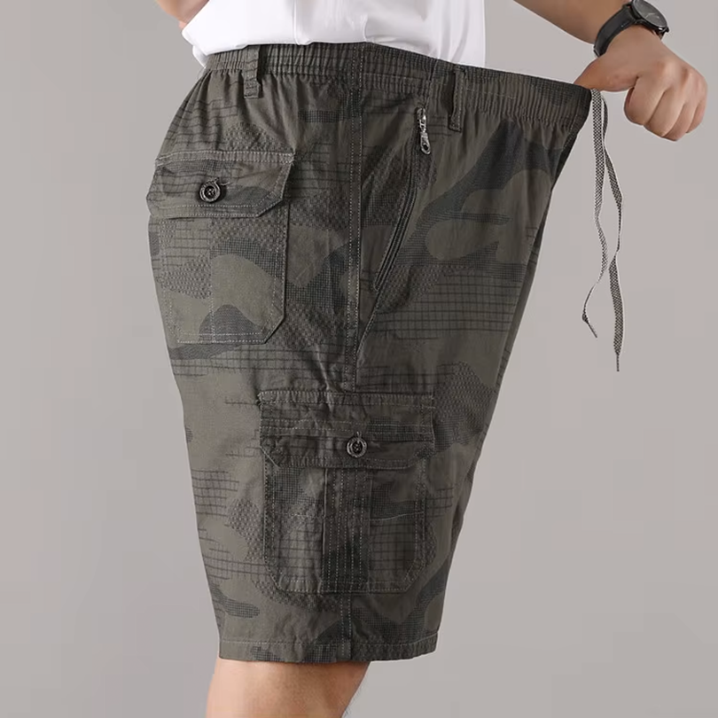 Men's Camouflage Knit Shorts - Casual