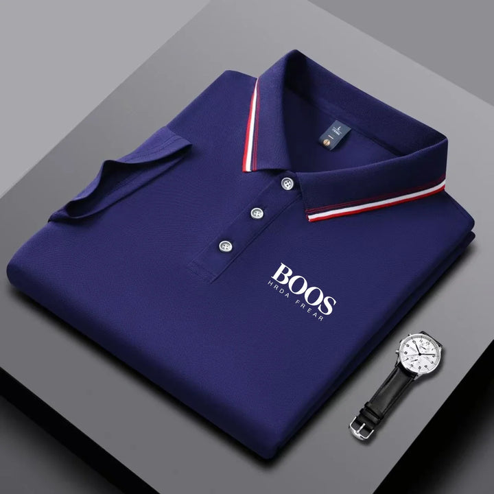 Men's Short Sleeve Polo Shirt - Breathable Casual Wear