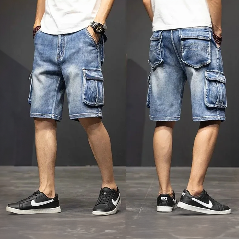 Men's Retro Knit Shorts Set - Casual