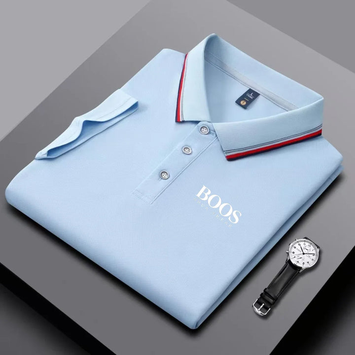 Men's Short Sleeve Polo Shirt - Breathable Casual Wear