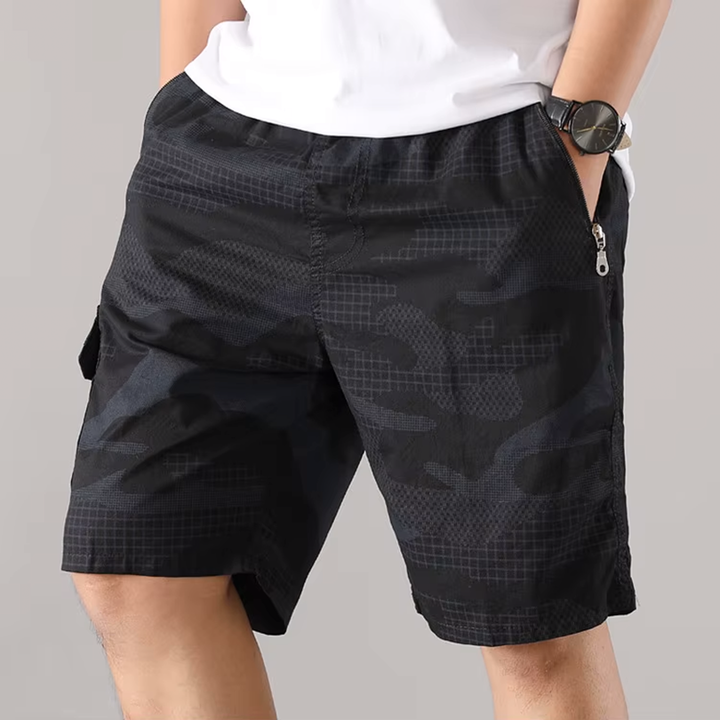 Men's Camouflage Knit Shorts - Casual