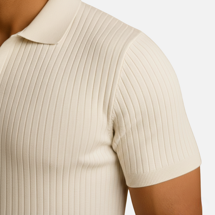 Men's V-Neck Knit Shirt - Casual Wear
