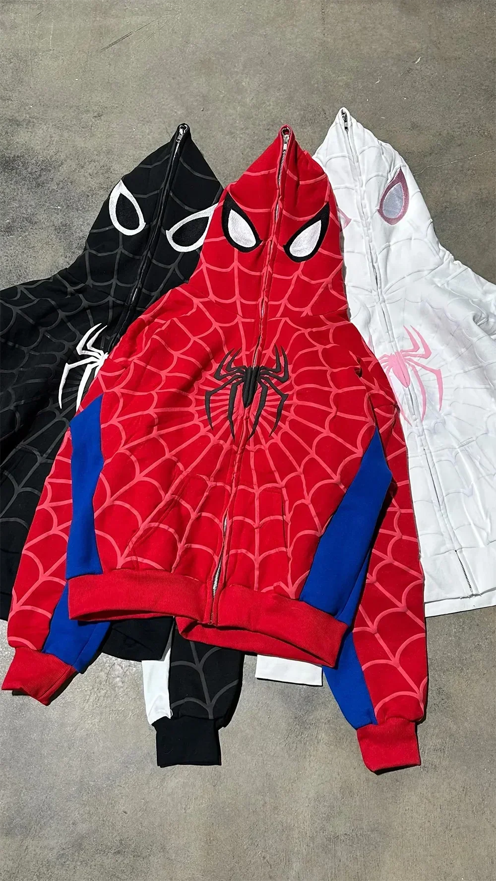 Men's Spider Print Hoodie - Y2K Hip Hop Streetwear