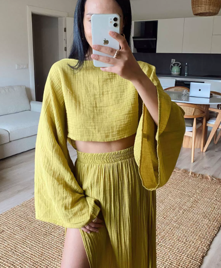 Sylvia | Women's Gauze Two-Piece Set, Casual