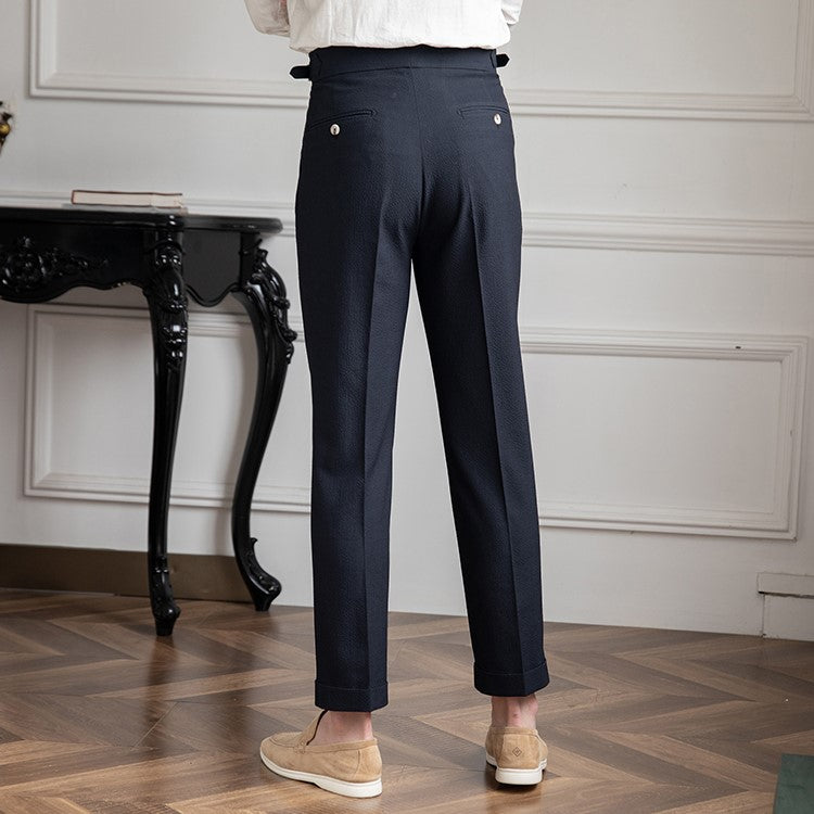 Men's Pleated Trousers - Relaxed Fit