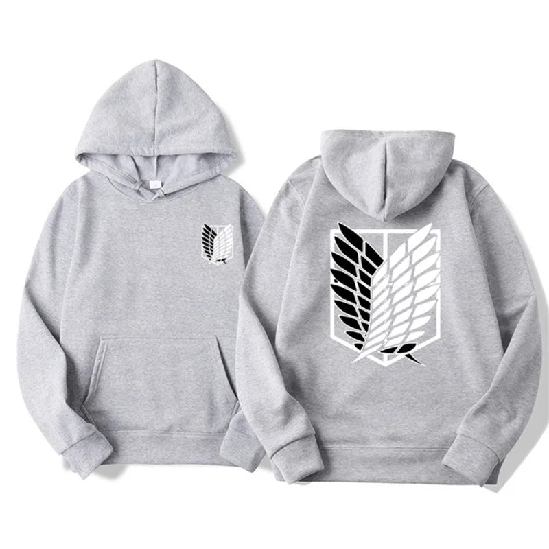 Men's Attack on Titan Hoodie – Anime Graphic Pullover
