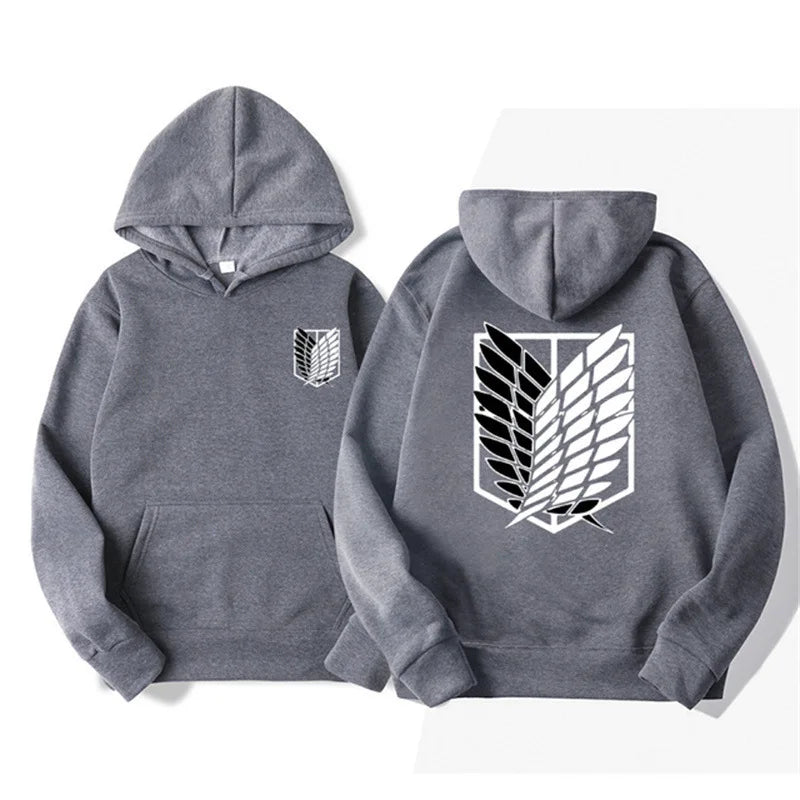 Men's Attack on Titan Hoodie – Anime Graphic Pullover