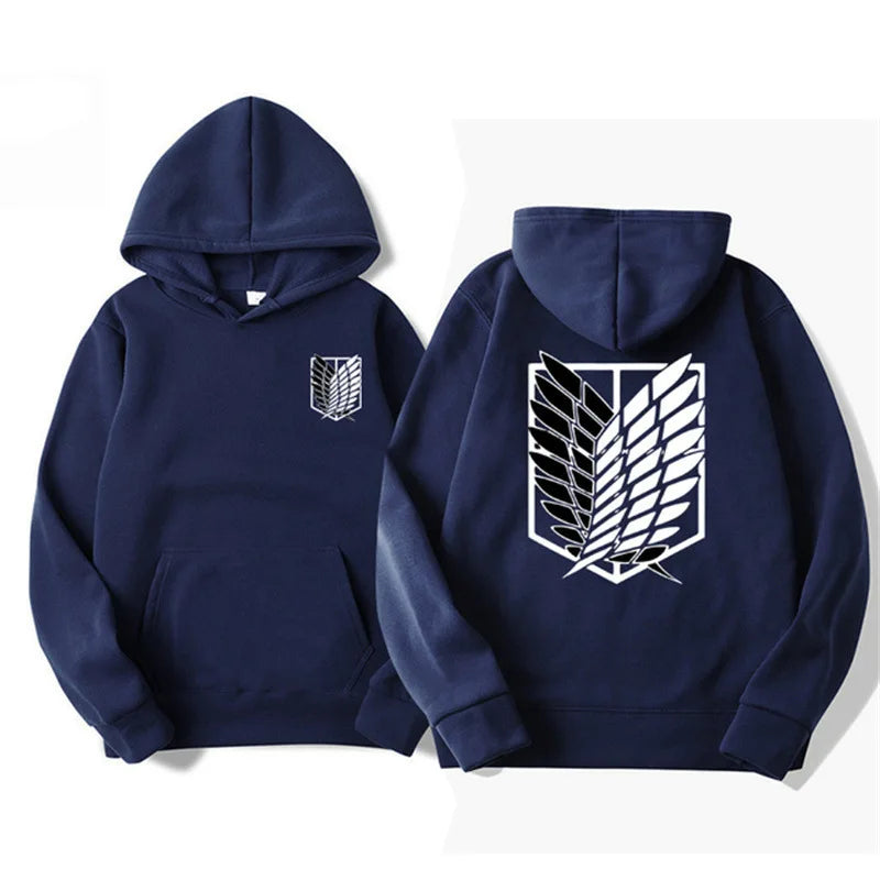 Men's Attack on Titan Hoodie – Anime Graphic Pullover