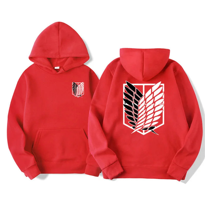Men's Attack on Titan Hoodie – Anime Graphic Pullover
