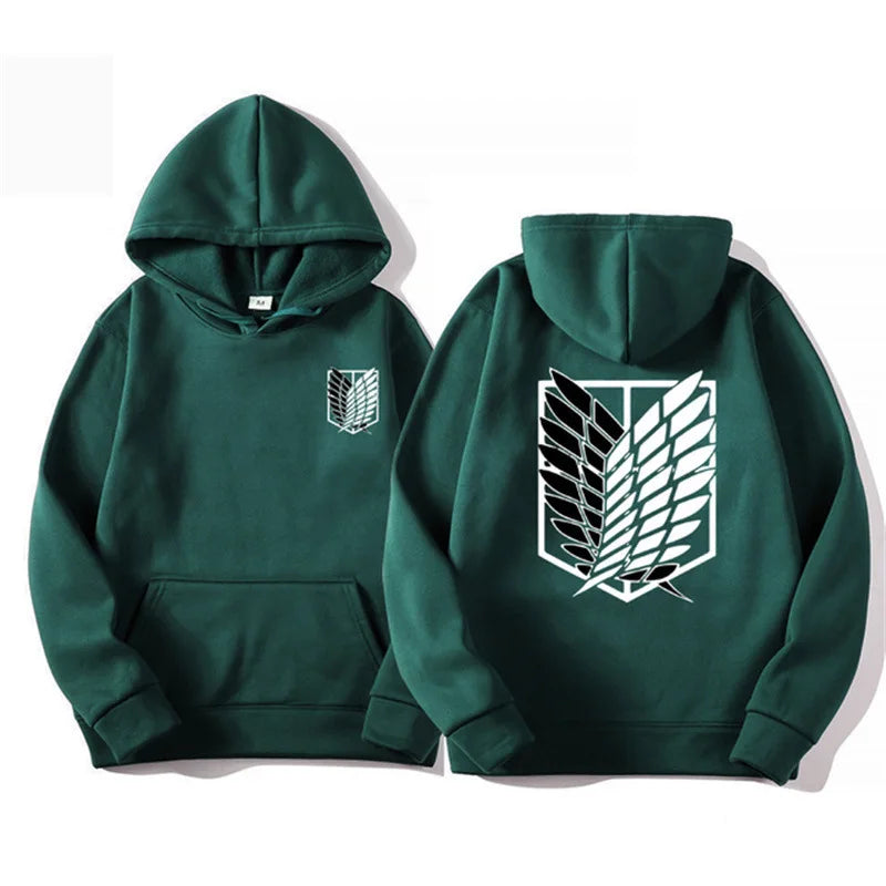 Men's Attack on Titan Hoodie – Anime Graphic Pullover