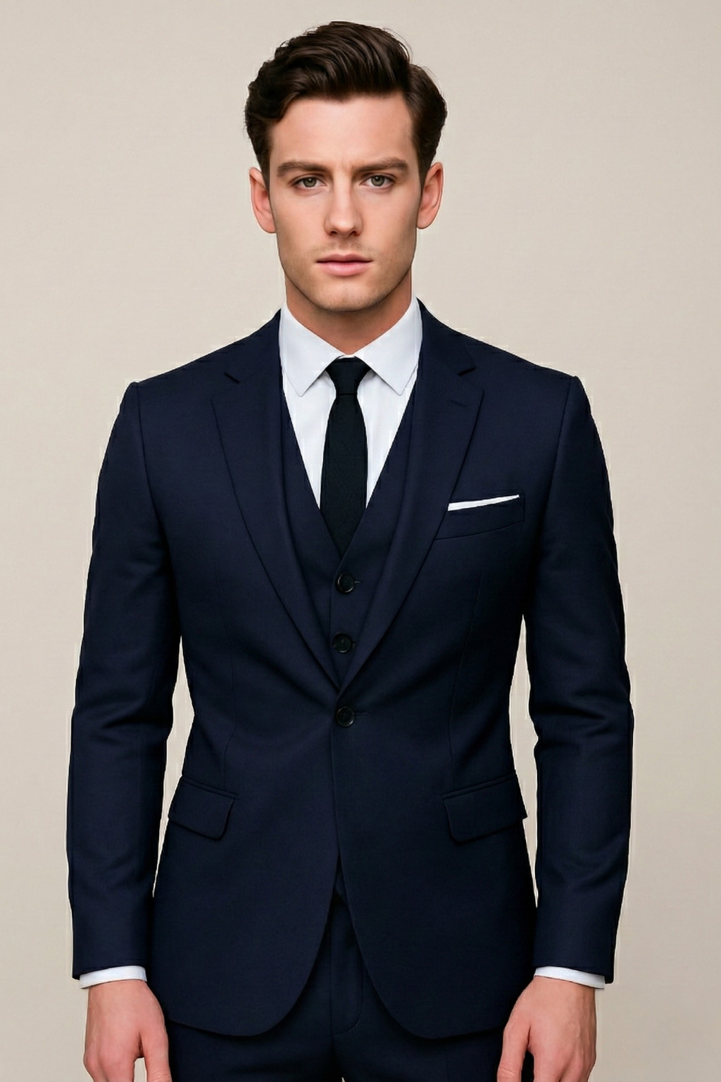 Men's Tailored Three-Piece Suit