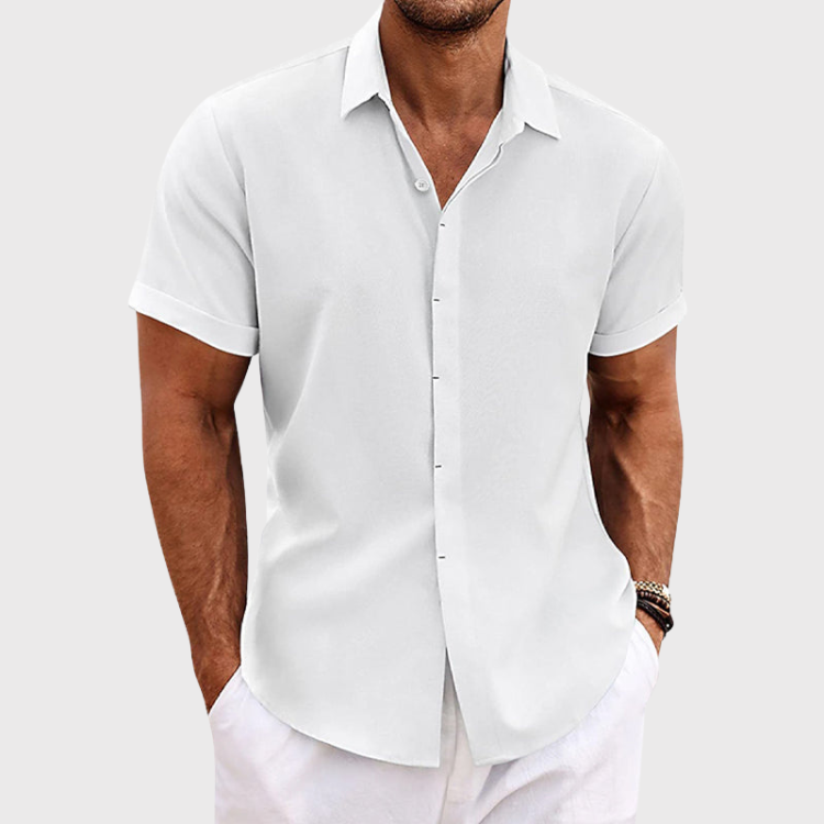 Men's Casual Linen Shirt - Summer Vacation