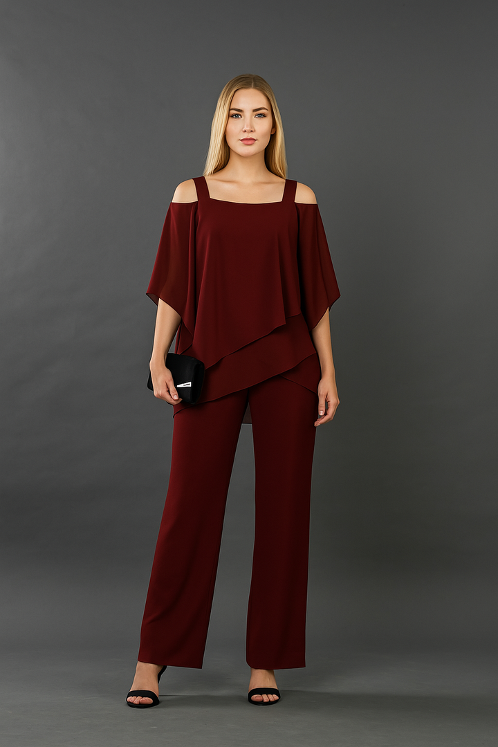 Elena| Women's Blouse Set, Evening