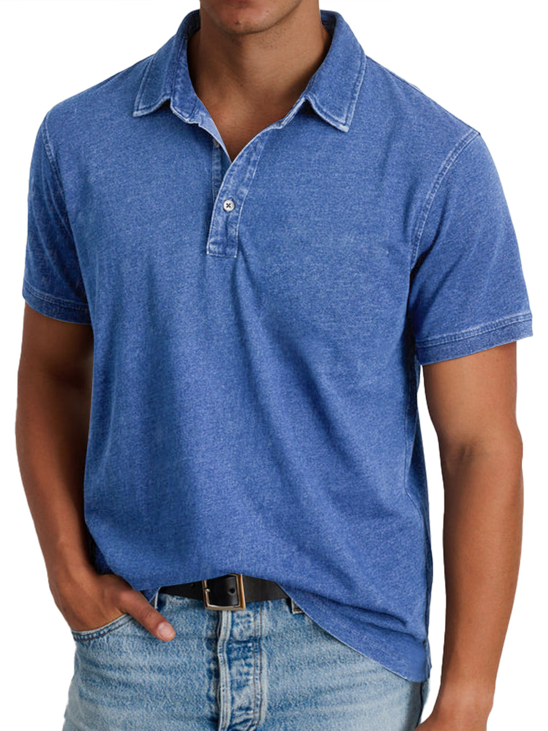 Men's Classic Cotton Polo Shirt - Casual Everyday Wear
