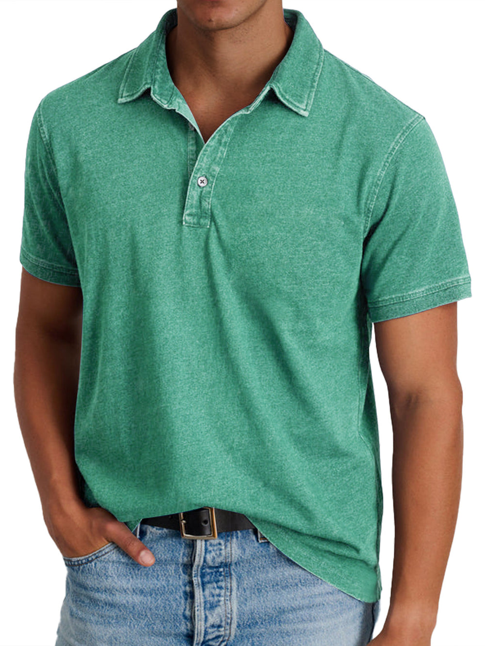 Men's Classic Cotton Polo Shirt - Casual Everyday Wear