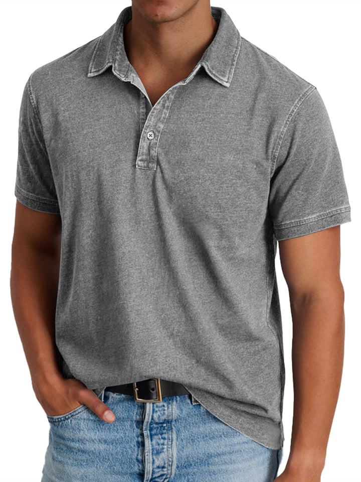 Men's Classic Cotton Polo Shirt - Casual Everyday Wear