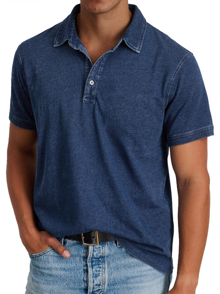 Men's Classic Cotton Polo Shirt - Casual Everyday Wear