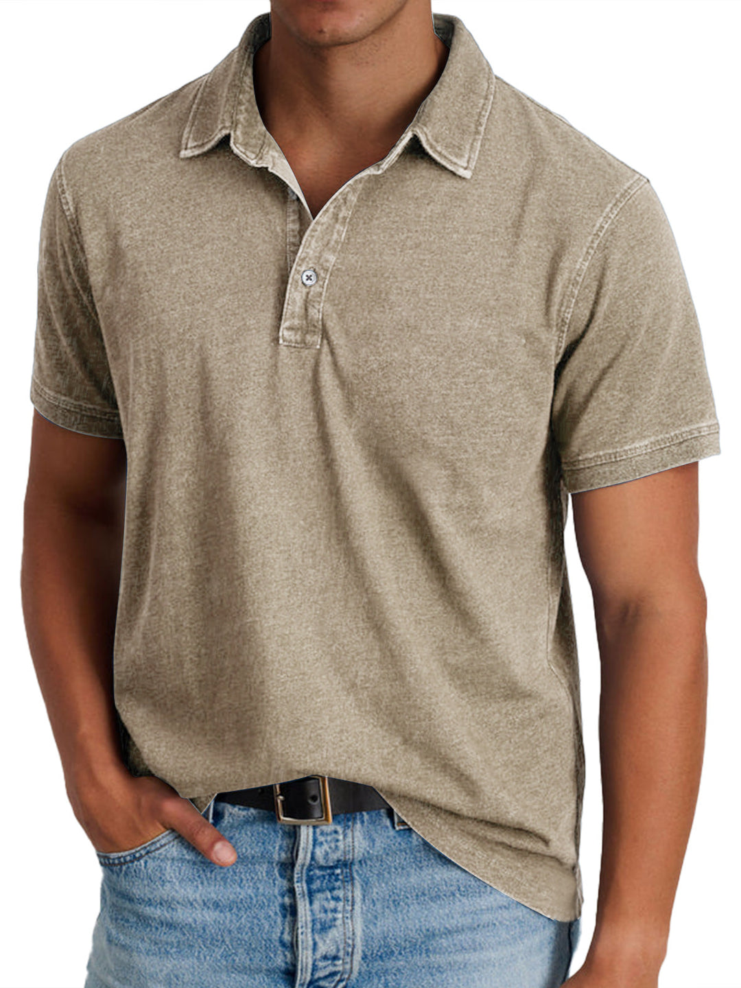 Men's Classic Cotton Polo Shirt - Casual Everyday Wear