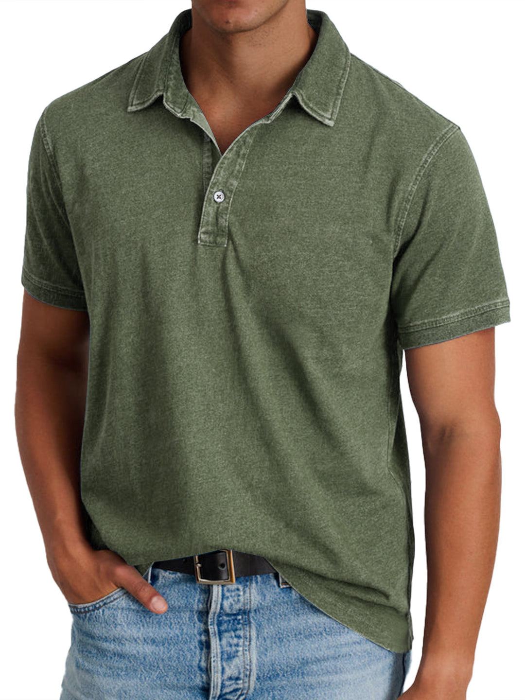 Men's Classic Cotton Polo Shirt - Casual Everyday Wear